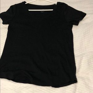 short-sleeve V-neck shirt